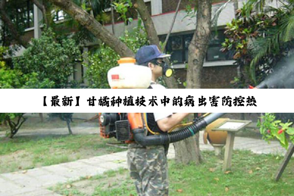 今日科普|【最新】甘橘种植技术中的病虫害防控热点解析与高效治理策略